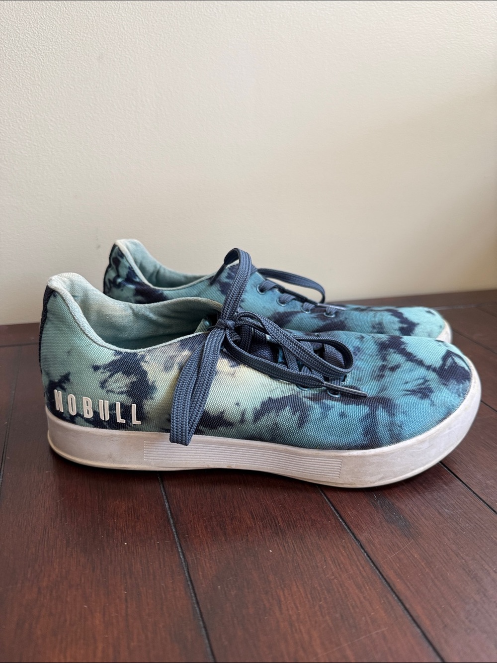 NOBULL Women’s Tie-Dye Teal & Navy Canvas Sneaker